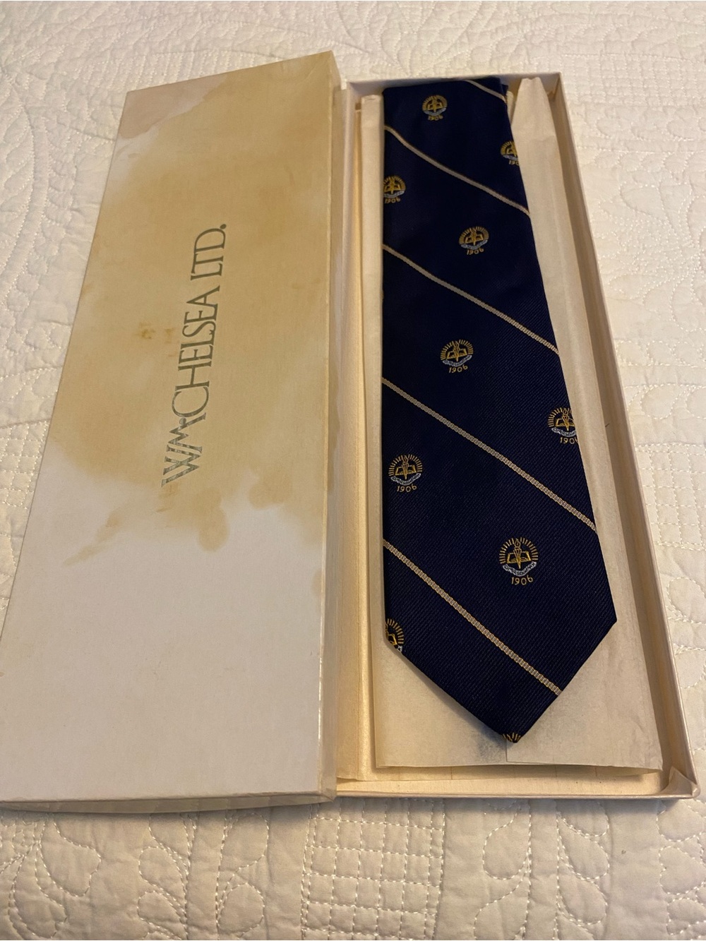 WM-CHELSEA LTD. Men's Navy and Gold Tie
Kinkaid School Houston Tx - Picture 9 of 9